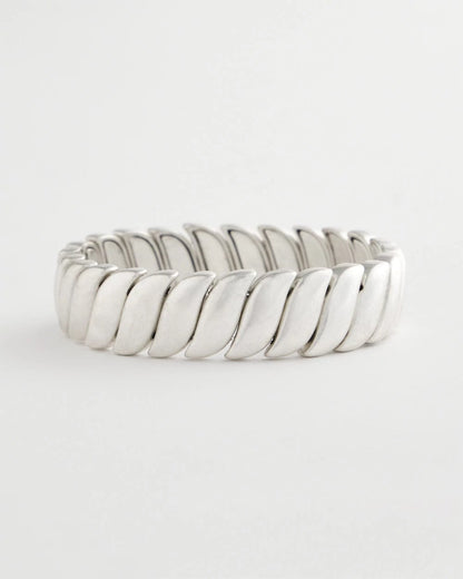 Chico's Women | Matte Twist Stretch Bracelet SILVER