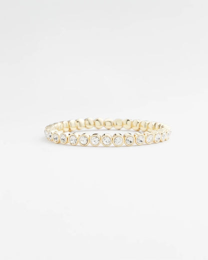 Chico's Women | Goldtone Stretch Tennis Bracelet GOLD