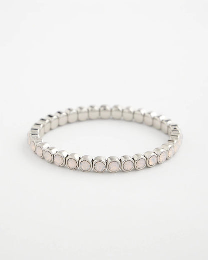 Chico's Women | Shiny Round Stretch Bracelet IRIDESCENCE