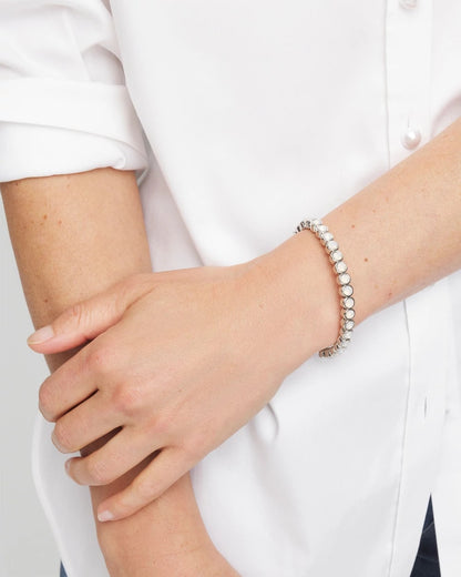 Chico's Women | Shiny Round Stretch Bracelet IRIDESCENCE
