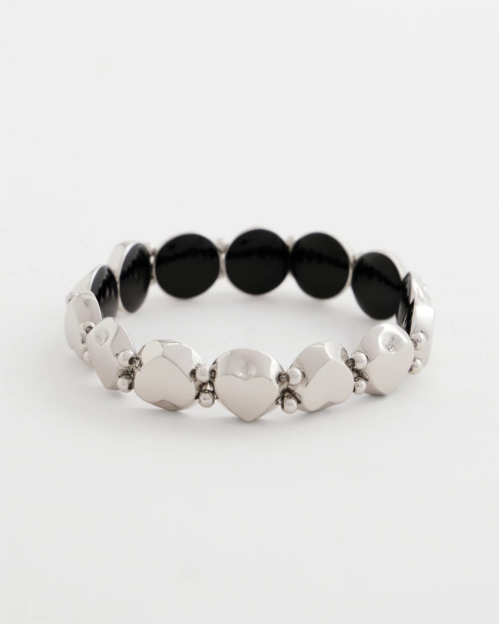 Chico's Women | Reversible Round Stretch Bracelet BLACK