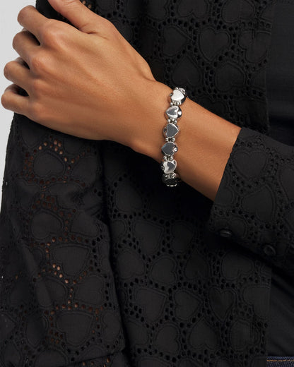 Chico's Women | Reversible Round Stretch Bracelet BLACK