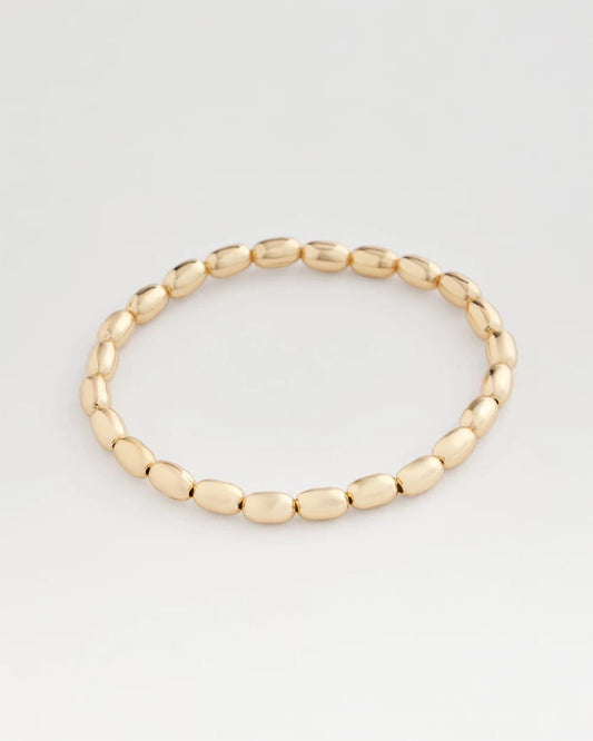 Chico's Women | Goldtone Oval Beaded Stretch Bracelet GOLD