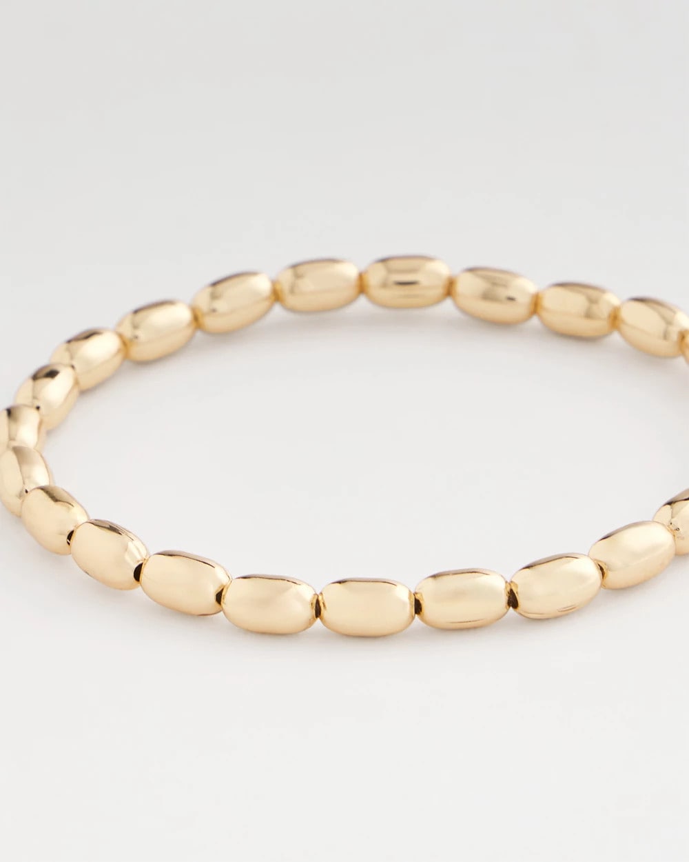 Chico's Women | Goldtone Oval Beaded Stretch Bracelet GOLD