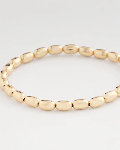 Chico's Women | Goldtone Oval Beaded Stretch Bracelet GOLD