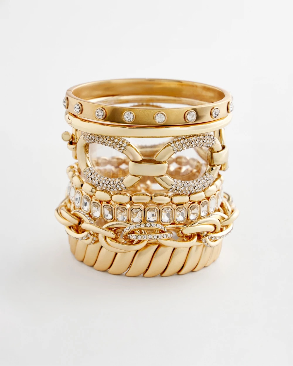 Chico's Women | Pave Link Toggle Bracelet GOLD