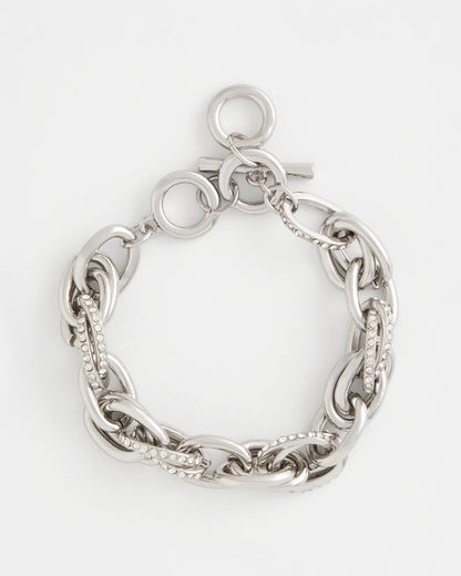 Chico's Women | Pave Link Toggle Bracelet SILVER