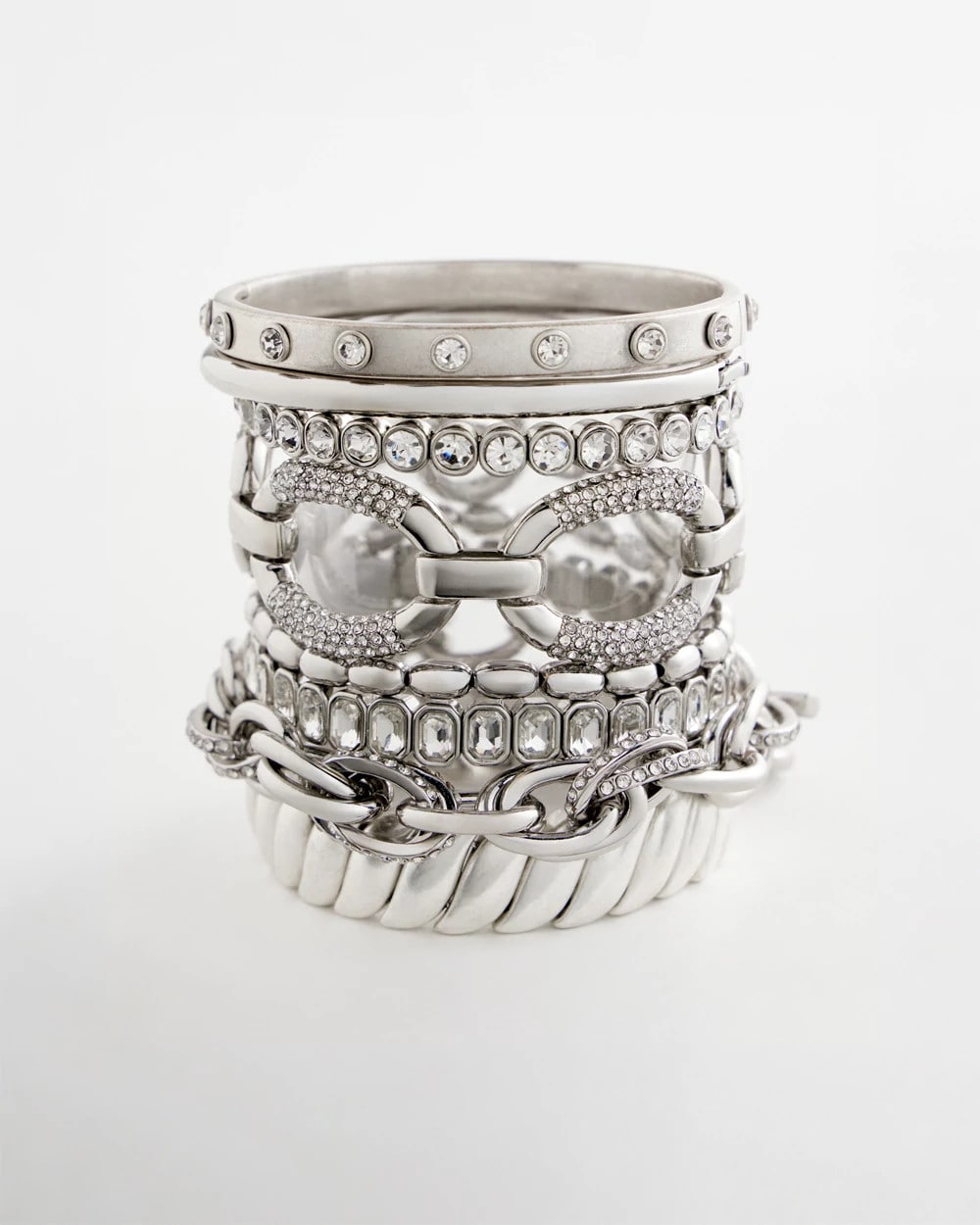 Chico's Women | Pave Link Toggle Bracelet SILVER