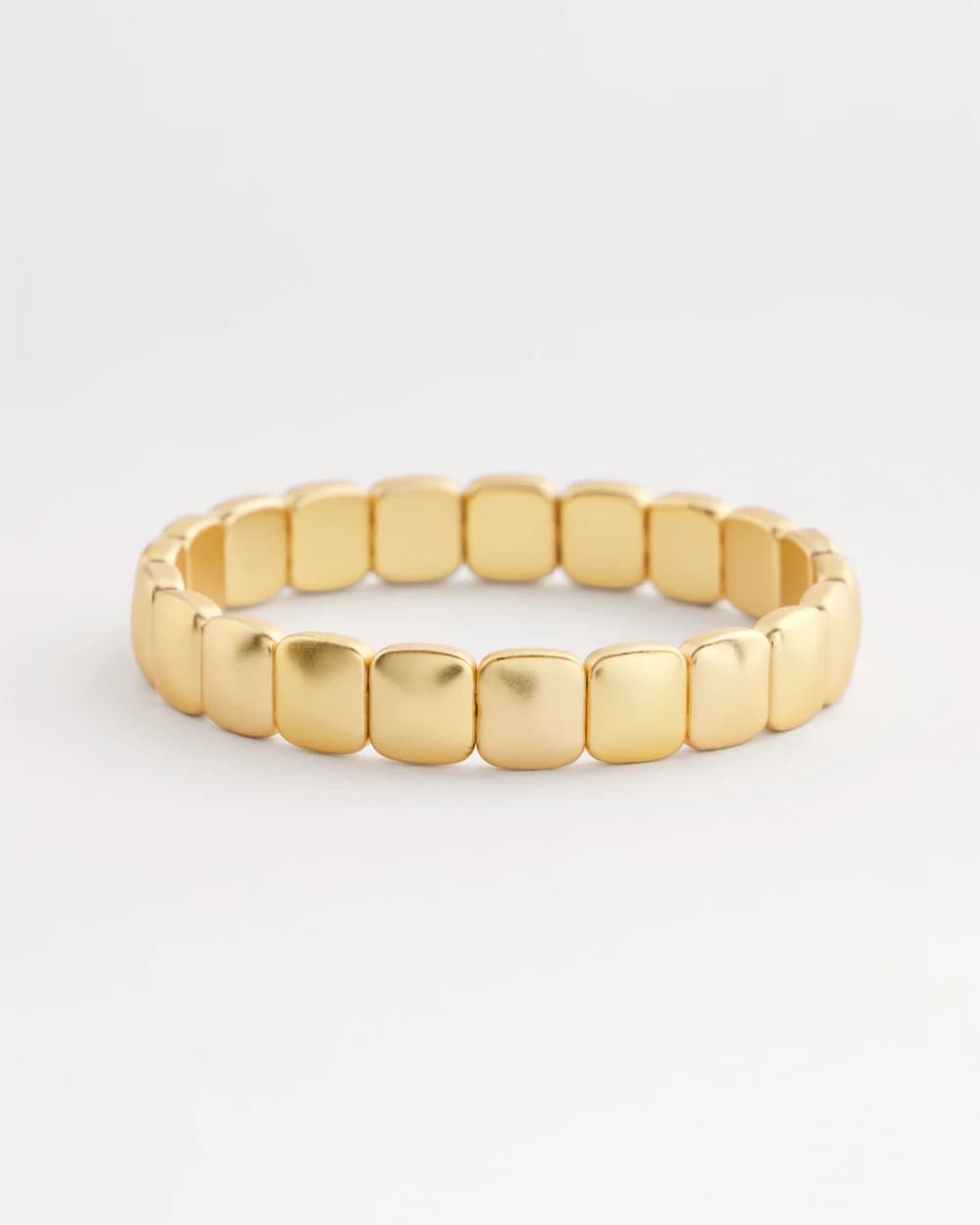 Chico's Women | Golden Matte Square Stretch Bracelet GOLD