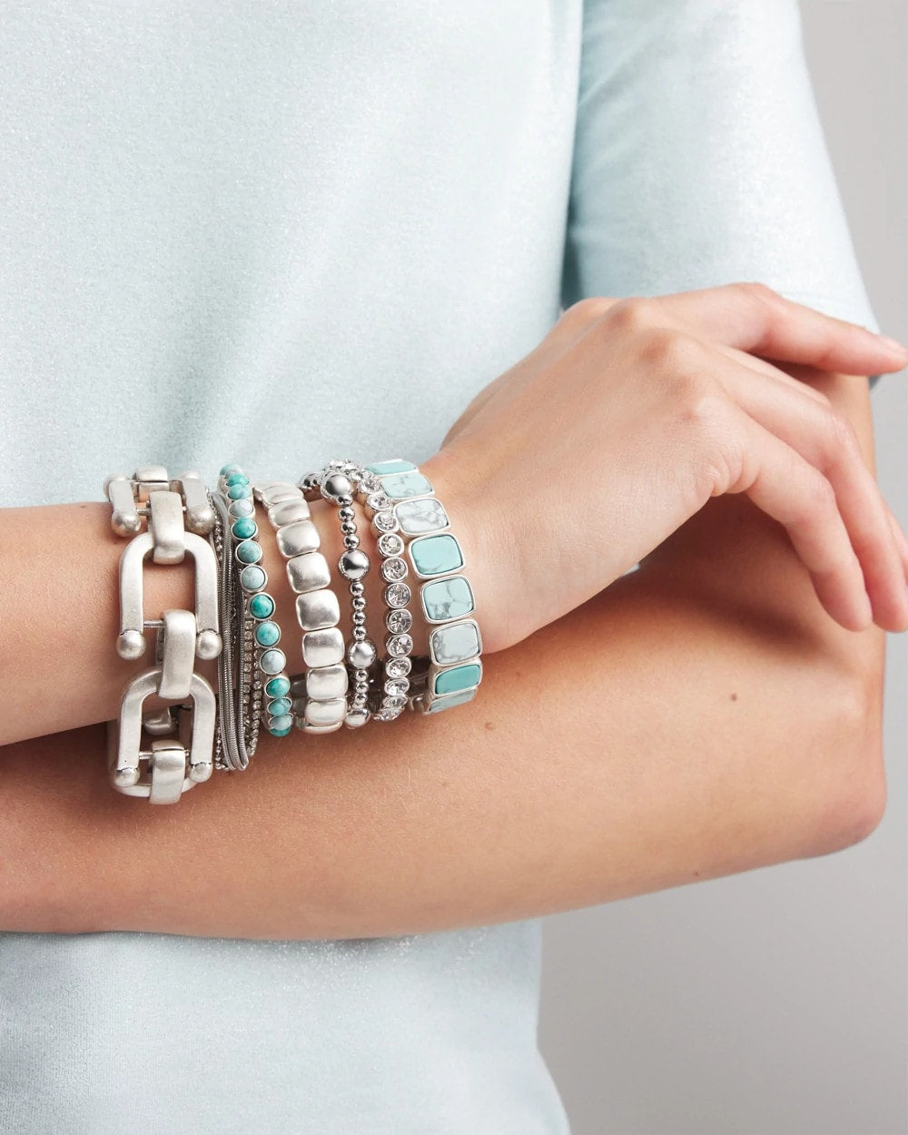 Chico's Women | Silvertone Link Chain Bracelet SILVER