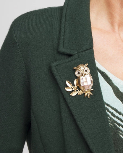 Chico's Women | Goldtone Owl Brooch GOLD