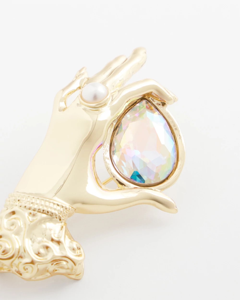 Chico's Women | Fortune Teller Gem Brooch GOLD