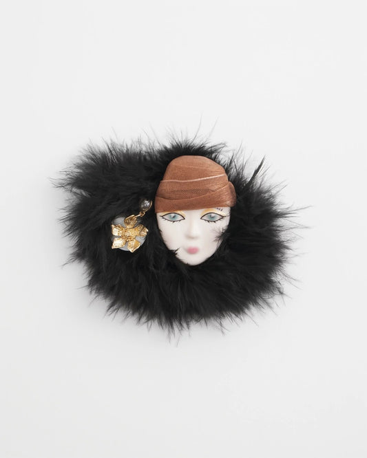 Chico's Women | Feathered Lady Brooch MULTI