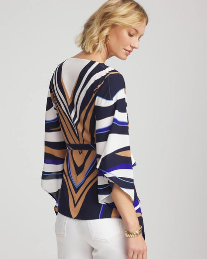 Chico's Women | Voyage Belted Poncho PASSPORT BLUE