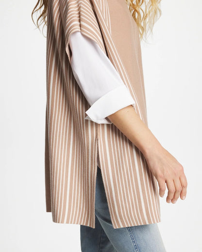 Chico's Women | Turtleneck Sweater Poncho VANILLA CHAI