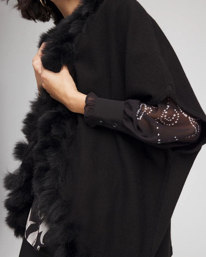 Chico's Women | Faux Fur Cocoon BLACK