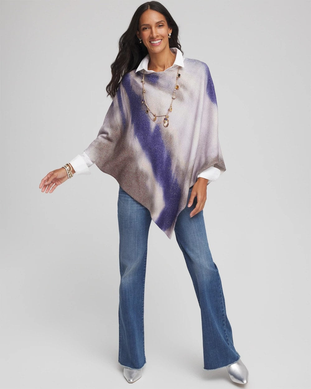 Chico's Women | Convertible Knit Poncho ENGLISH CREAM