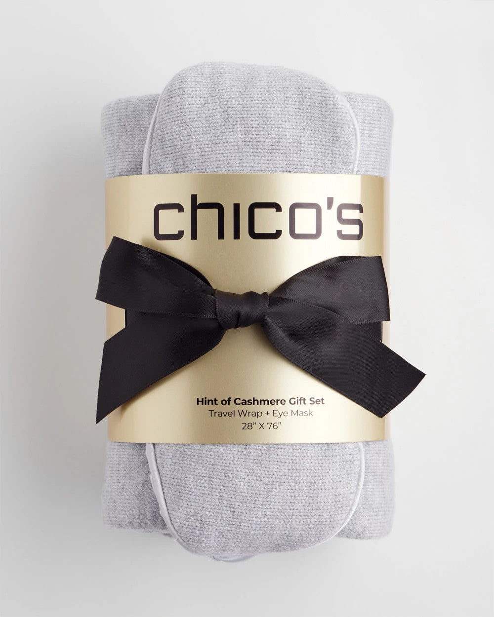 Chico's Women | Wrap & Eye Mask Travel Set FROSTED GRAY HEATHER