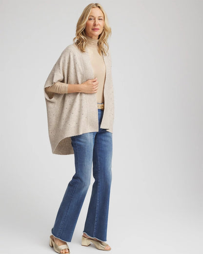 Chico's Women | Embellished Cocoon Ruana NEUTRAL