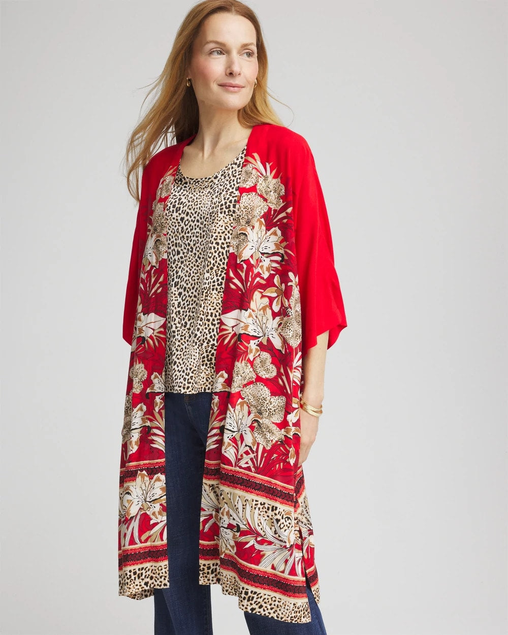 Chico's Women | Art Nouveau Long Kimono