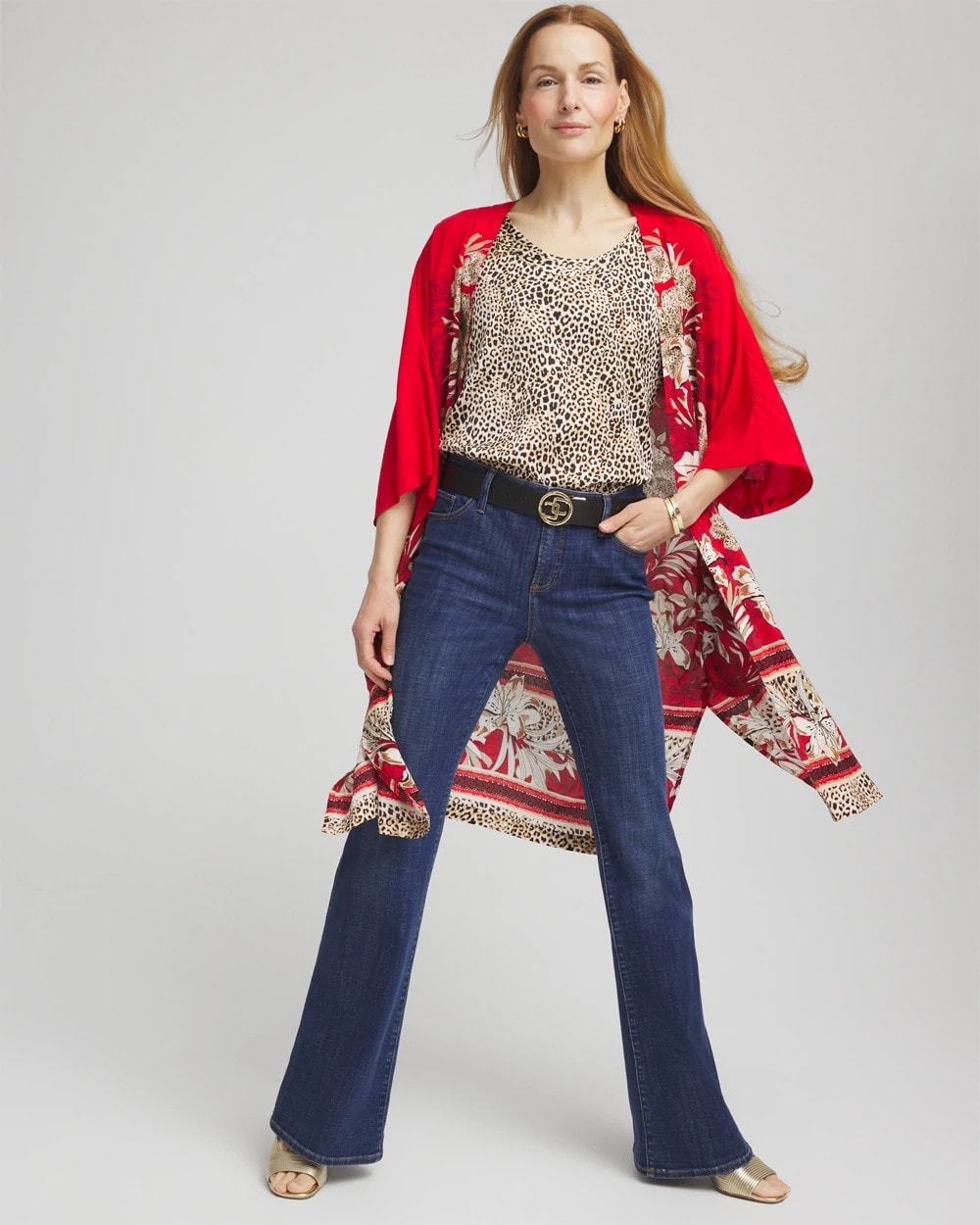 Chico's Women | Art Nouveau Long Kimono