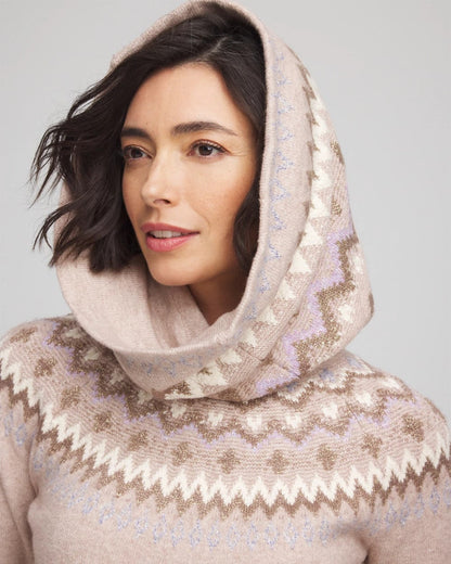 Chico's Women | Fair Isle Reversible Snood BIRCH BARK