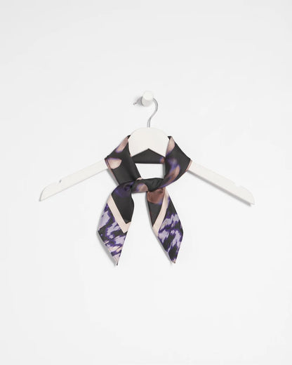 Chico's Women | Fjord Flora Square Neckerchief Scarf BLACK
