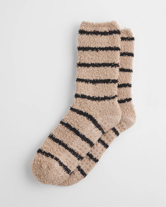 Chico's Women | Striped Cozy Socks CHAMPAGNE FIZZ