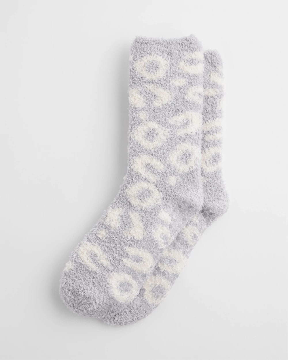 Chico's Women | Animal Print Cozy Socks DOVE GRAY