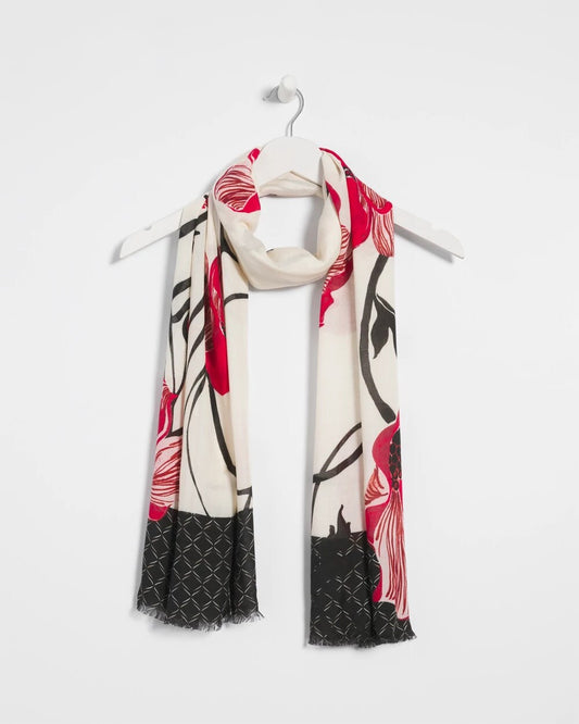 Chico's Women | Vinstra Vine Oblong Scarf CREAM