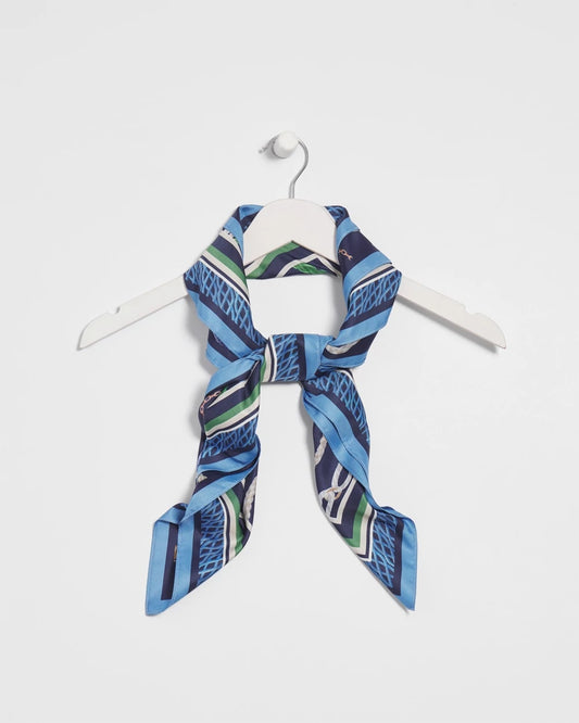 Chico's Women | Rope Relic Square Scarf PASSPORT BLUE