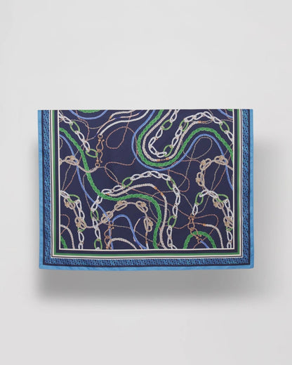 Chico's Women | Rope Relic Square Scarf PASSPORT BLUE