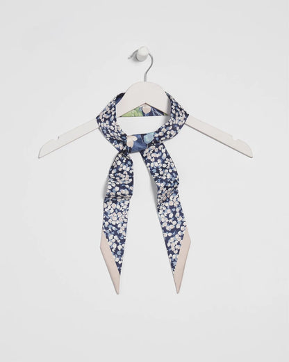Chico's Women | Printed Woven Skinny Scarf PASSPORT BLUE