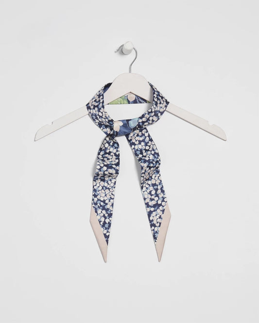 Chico's Women | Printed Woven Skinny Scarf PASSPORT BLUE