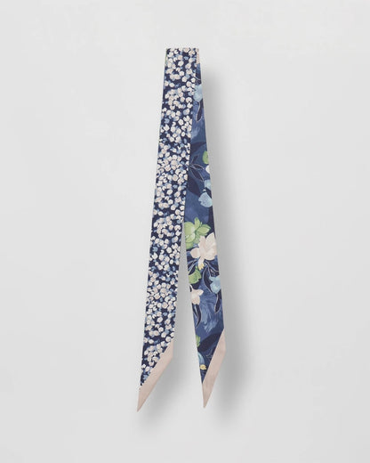 Chico's Women | Printed Woven Skinny Scarf PASSPORT BLUE