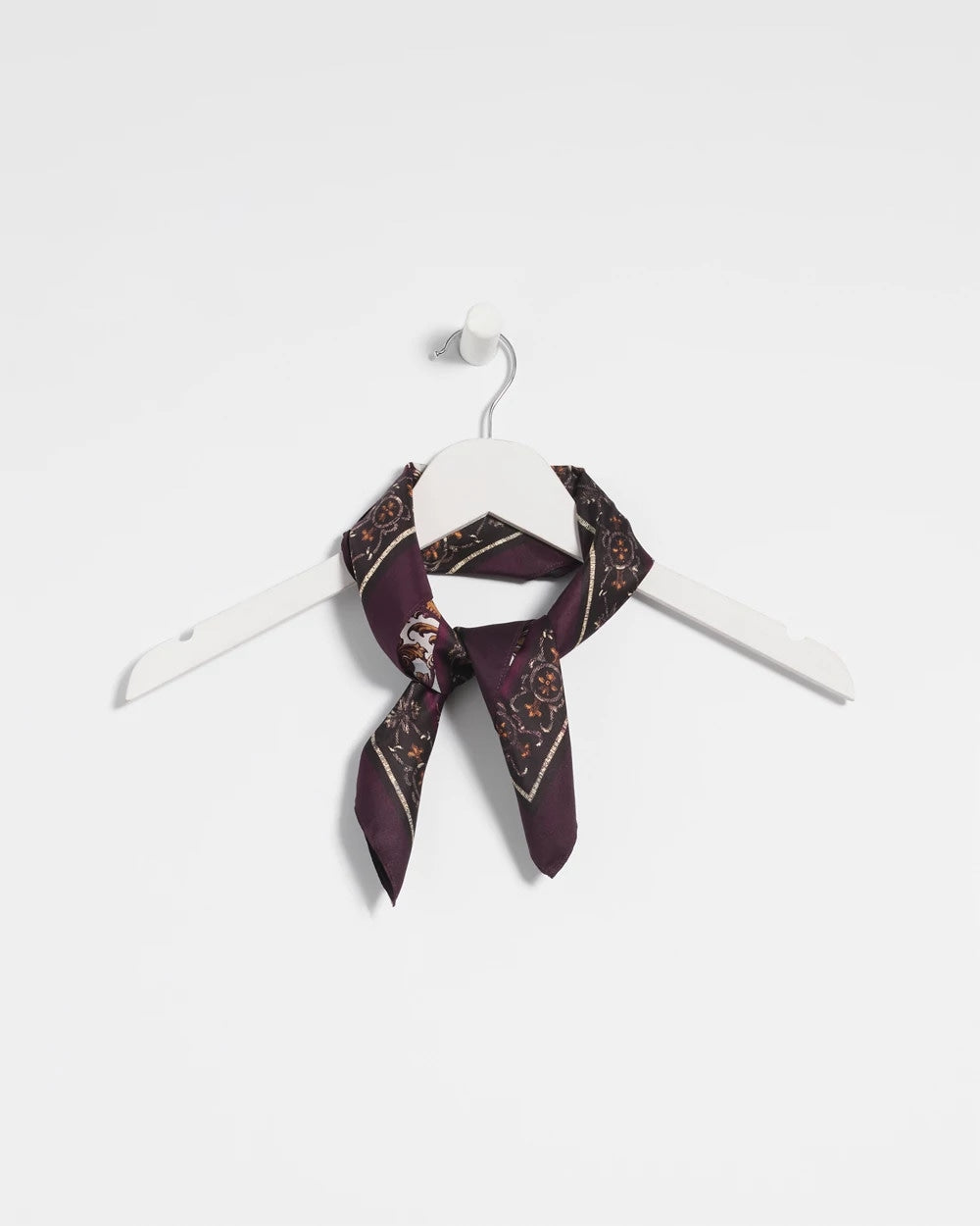 Chico's Women | Frosty Floral Square Neckerchief Scarf BLACK