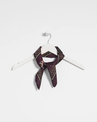 Chico's Women | Frosty Floral Square Neckerchief Scarf BLACK