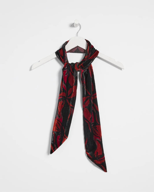 Chico's Women | Velvet Rose Skinny Scarf BLACK