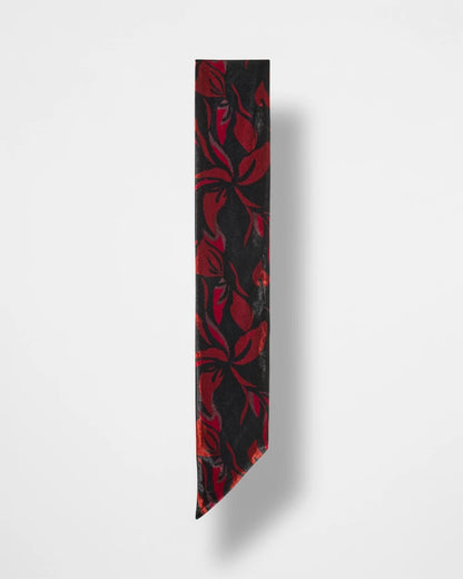 Chico's Women | Velvet Rose Skinny Scarf BLACK