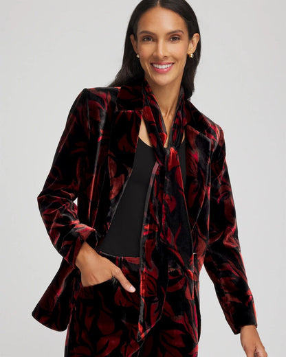 Chico's Women | Velvet Rose Skinny Scarf BLACK