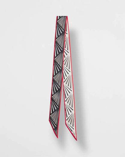 Chico's Women | Abstract Reversible Skinny Scarf ENGLISH CREAM