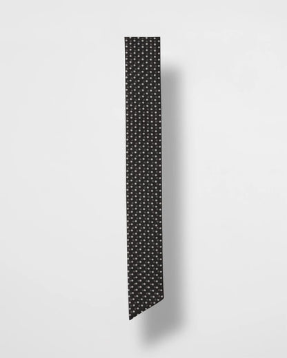 Chico's Women | Polka Dot Skinny Scarf BLACK