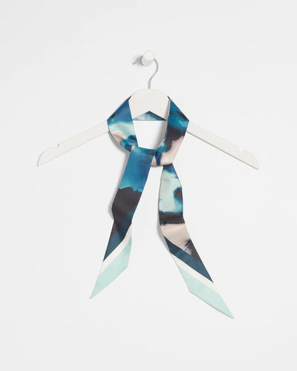 Chico's Women | Skylight Double-Sided Skinny Scarf TEAL SHADOW