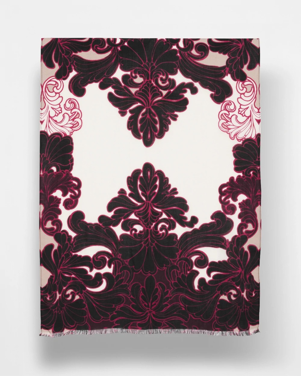 Chico's Women | Maude Medallion Oblong Scarf BLACK