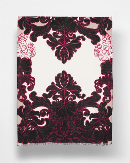 Chico's Women | Maude Medallion Oblong Scarf BLACK