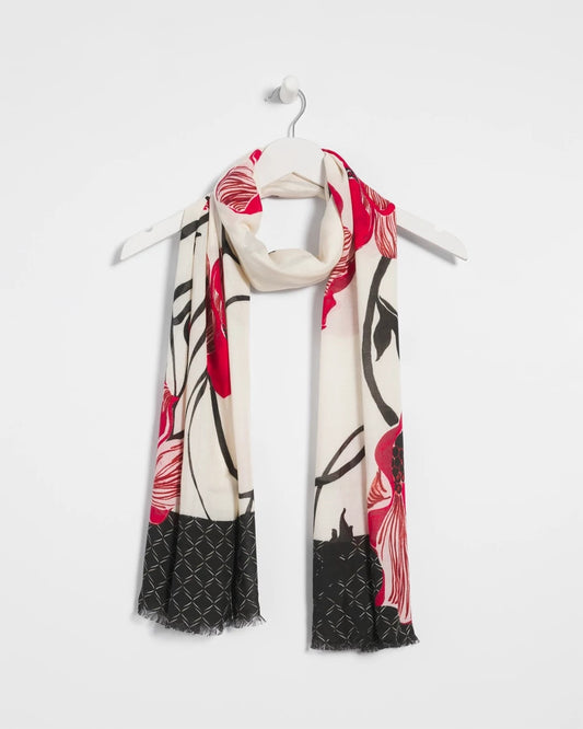 Chico's Women | Vinstra Vine Oblong Scarf CREAM