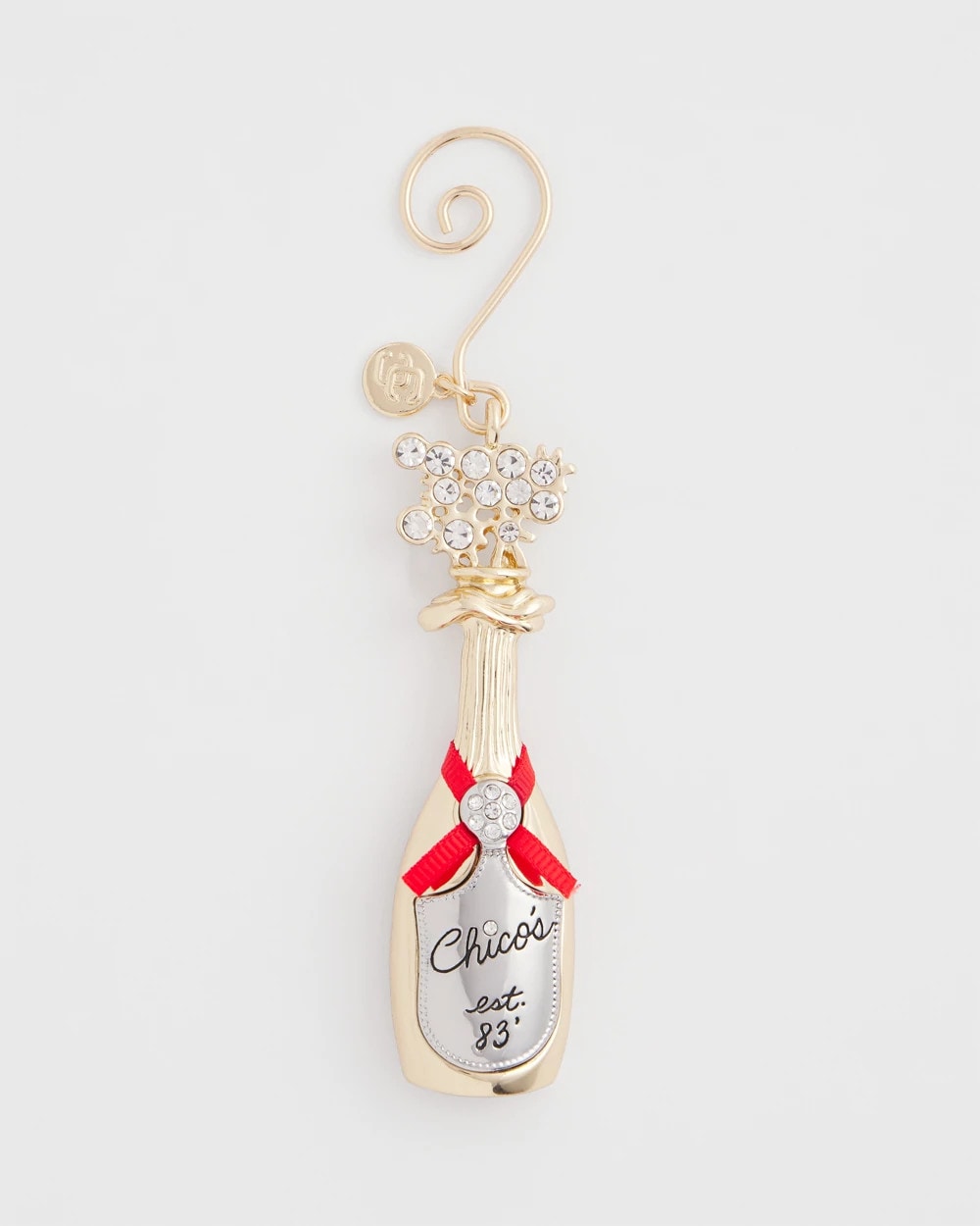 Chico's Women | Champagne Bottle Ornament GOLD