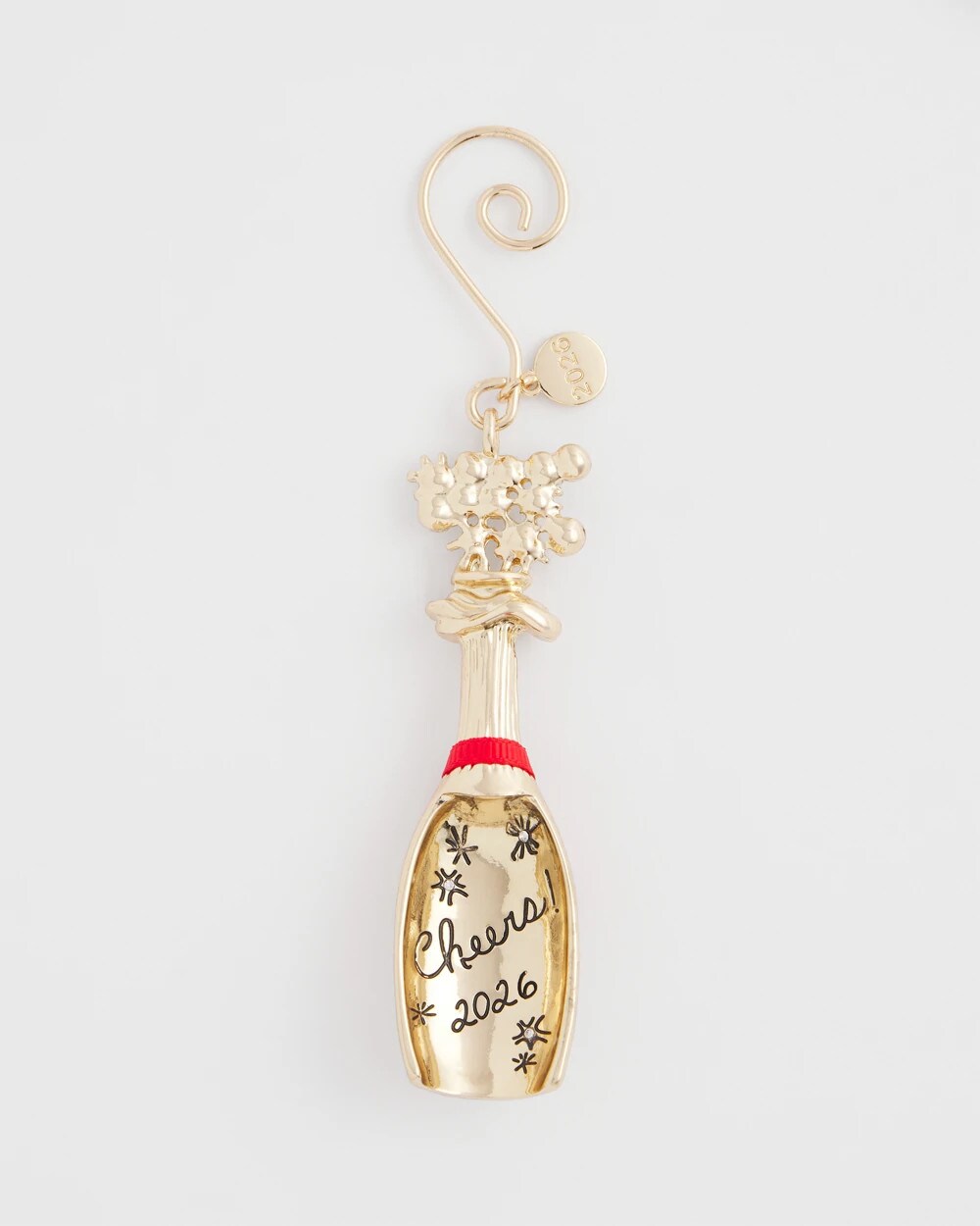 Chico's Women | Champagne Bottle Ornament GOLD
