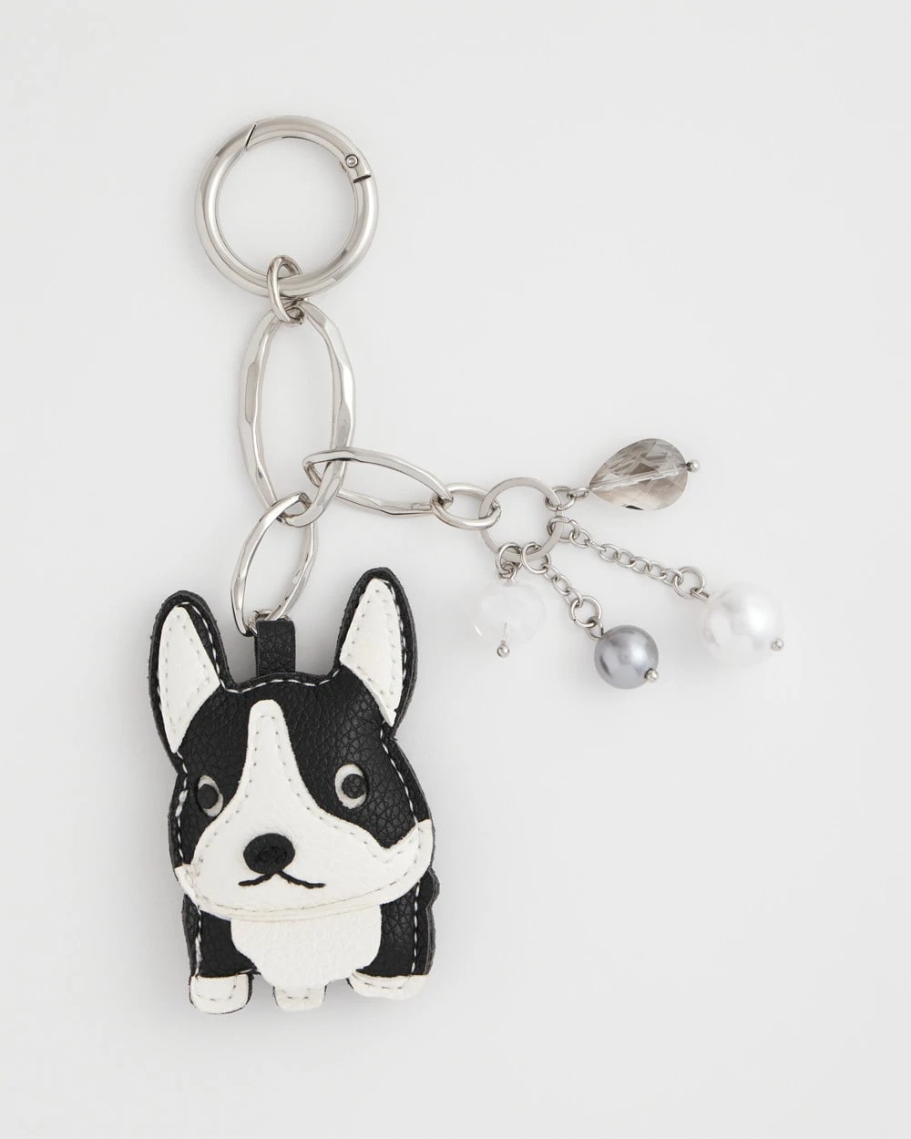 Chico's Women | Frenchie Dog Bag Charm BLACK/WHITE