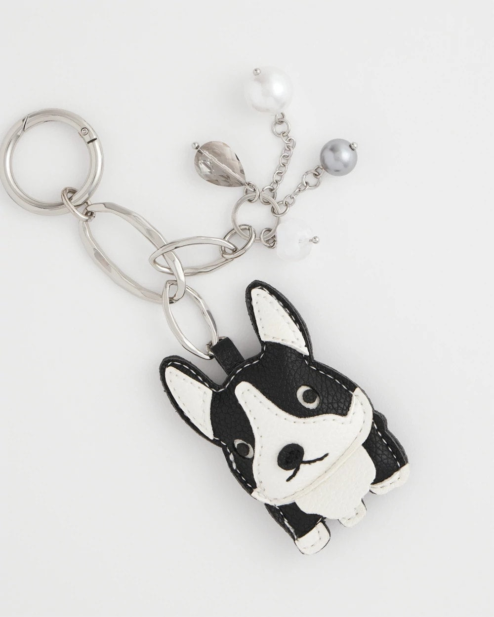 Chico's Women | Frenchie Dog Bag Charm BLACK/WHITE